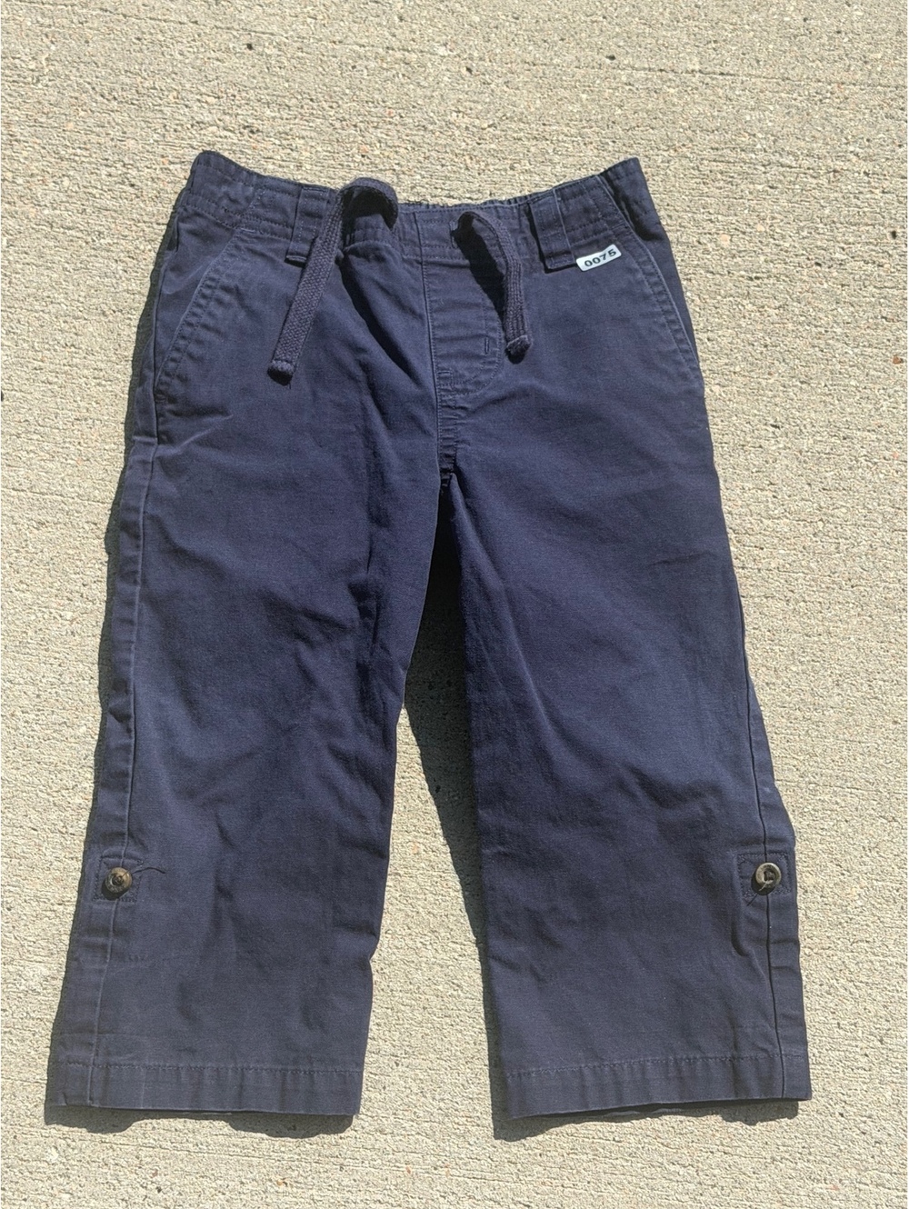 Janie and Jack Navy Blue Cotton Pants for Baby 18-24 Months